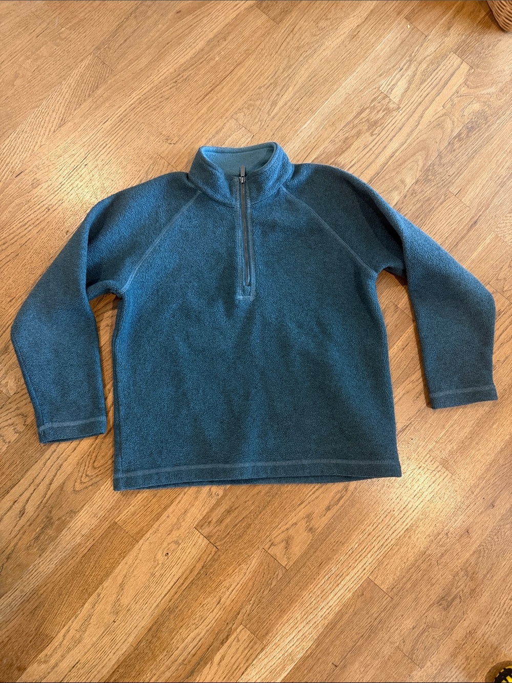 Biys Quarter-Zip Columbia Pullover Sweater - Teal Blue size small